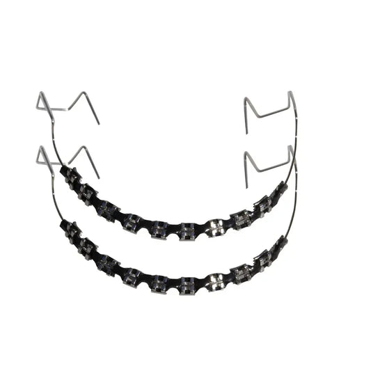 Metal Bracket Fashion Braces, Colorful Temporary Tooth Decoration, High-Quality Orthodontic Ligature Ties
