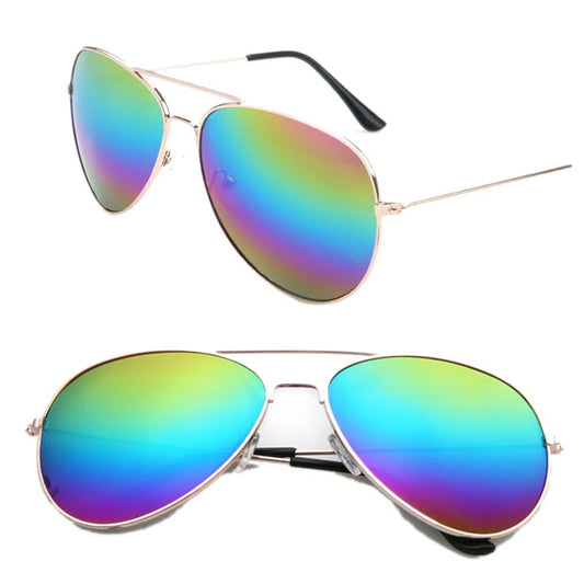 Foenixsong Fashion Sunglasses Pilot Round Mirror